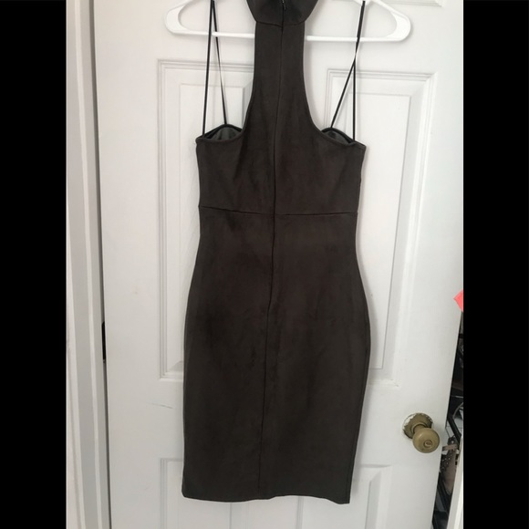 Chocker Suede Dress - Picture 2 of 3
